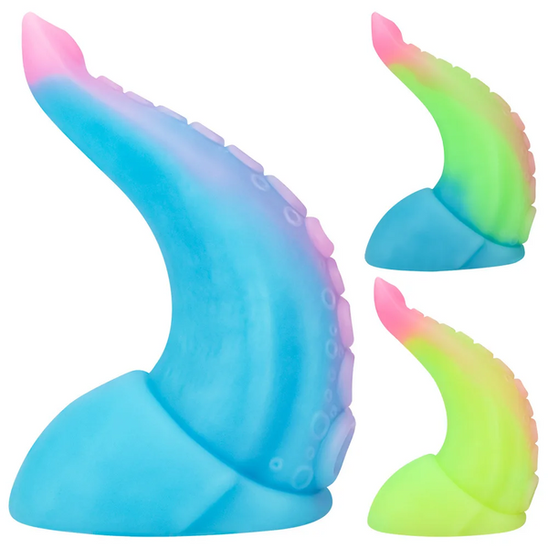 Soft Luminous Silicone Huge Anal Butt Plug Octopus Vagina Masturbation Toy Realistic Dildos