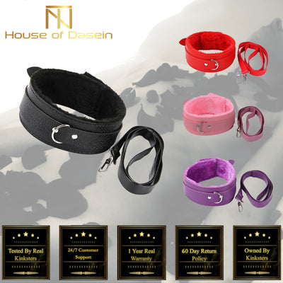 Soft Collar And Leash Set For  Beginners Kink Fetish Collars & Leashes