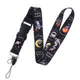 Space Universe Astronaut Keychain Phone Lanyard Cartoon Punk Neck Strap For Keys Id Card Mobile Lanyards