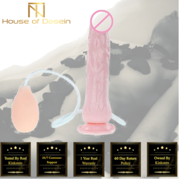 Squirting Realistic  Ejaculating Dildo Anal Plug  Kink Realistic Dildos