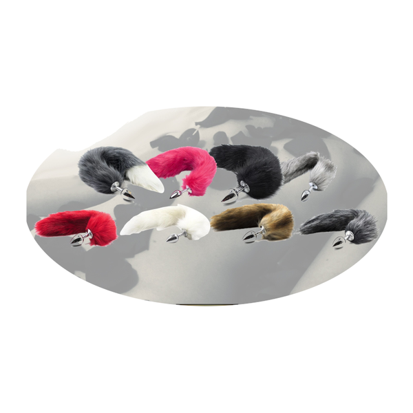 Stainless Steel Anal Plug Tail Pet Puppy Fox Cosplay Kink  Fetish Non Vibrating Butt Plugs