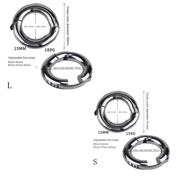 Stainless Steel Ball Stretcher  Metal  Ring For Men  & Ball Toys
