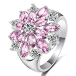 Veile Studios Sterling Silver Cubic Zirconia Snowflake Rings