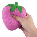 Strawberry Squishy Toy Stimming Relaxing Squeezable Stress Relievers