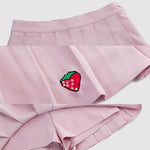 Strawberry Tennis Skirt Clothing