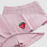 Strawberry Tennis Skirt Clothing