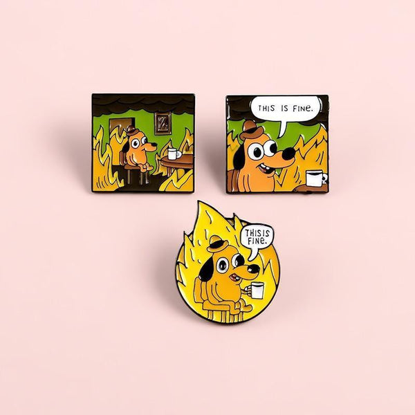 This Is Fine Enamel Pin Pins