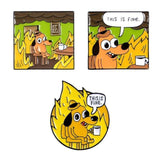 This Is Fine Enamel Pin Pins