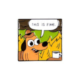 This Is Fine Enamel Pin Pins