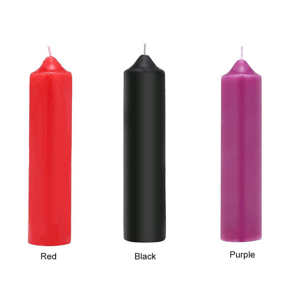 Purple Red Black Wax Candle For Temperature Play Sensation Play
