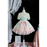 Tiered Rainbow ~ Sweet Lolita Jsk Dress By Alice Girl Pre-Order