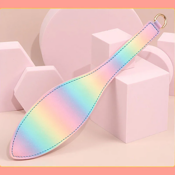 Adult Sex Toys Rainbow Leather Whip Paddle Sm Tool Couples  Restraints Paddles