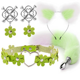 House Of Dasein Cute Fox Tail Anal Plug Cat Ears Headbands Set Adult Toys For Women Butt Plug Tails
