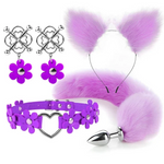 House Of Dasein Cute Fox Tail Anal Plug Cat Ears Headbands Set Adult Toys For Women Butt Plug Tails