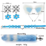 House Of Dasein Cute Fox Tail Anal Plug Cat Ears Headbands Set Adult Toys For Women Butt Plug Tails