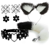 House Of Dasein Cute Fox Tail Anal Plug Cat Ears Headbands Set Adult Toys For Women Butt Plug Tails