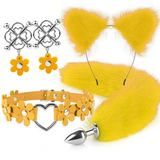 House Of Dasein Cute Fox Tail Anal Plug Cat Ears Headbands Set Adult Toys For Women Butt Plug Tails