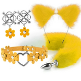 House Of Dasein Cute Fox Tail Anal Plug Cat Ears Headbands Set Adult Toys For Women Butt Plug Tails