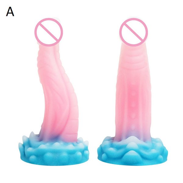 Soft Silicone Luminous Monster Anal Dildo Butt Plug For Sexual Wellness Sex Dolls & Masturbators
