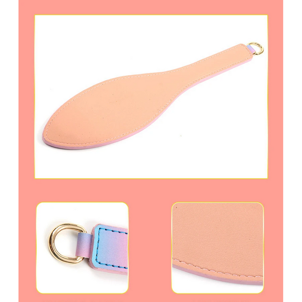 Adult Sex Toys Rainbow Leather Whip Spank Paddle Hand Clap Sm Tool Couples  Restraints Paddles