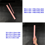 House Of Dasein Product Information: Tools Acrylic Cherry Blossom Powder Fairy Ruler Toy Paddles