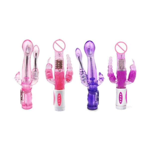 Triple Pleasure Rabbit   Spot Clitoris Stimulator Anal Plug Rabbit s