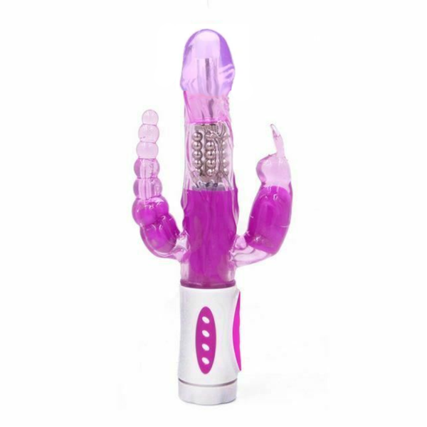 Triple Pleasure Rabbit   Spot Clitoris Stimulator Anal Plug Rabbit s