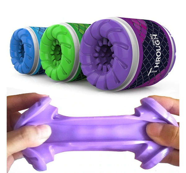 Purple Green Blue Silicone Masturbator  Stroker Sleeve Masturbation Masturbators