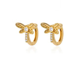 Earrings Veile Studios Stainless Steel Rabbit Heart Star Butterfly Women Gold Colour Hoop