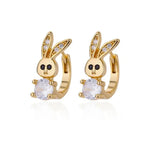 Earrings Veile Studios Stainless Steel Rabbit Heart Star Butterfly Women Gold Colour Hoop
