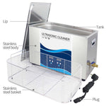 Veile Studios 30L Digital Ultrasonic Cleaner Jewelry Sonic Bath Degas Parts Cleaning Cleaners & Polish