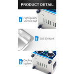 Veile Studios 30L Digital Ultrasonic Cleaner Jewelry Sonic Bath Degas Parts Cleaning Cleaners & Polish