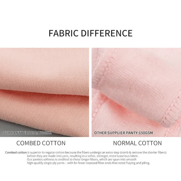 Elosung 3 Pcs Blue Aster High Waisted Solid Color Cotton Comfort Plus Size Tummy Control Thong Panties For Women Erotic Panties