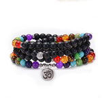 Veile Studios Volcanic Stone Chakra Bead Bracelet Necklace Necklaces & Pendants