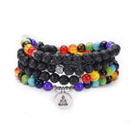 Veile Studios Volcanic Stone Chakra Bead Bracelet Necklace Necklaces & Pendants