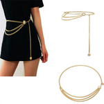 Veile Studios Multilayer Alloy Waist Chain Body For Women Belt Pendant Belly Body Chains