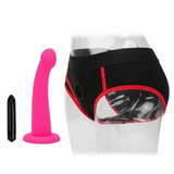 Wearable Panties Dildo Bullet Strap On Harness Realistic Penis Vibrator