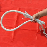 White 3 Size Leather Whip Bdsm Spanking Impact Play Toy