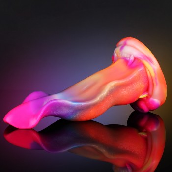 Wolf Tongue Glow In Dark 2114 Aw13 Fantasy Beast Mythical Advanced Dildo Men Women Fantasy Dildos