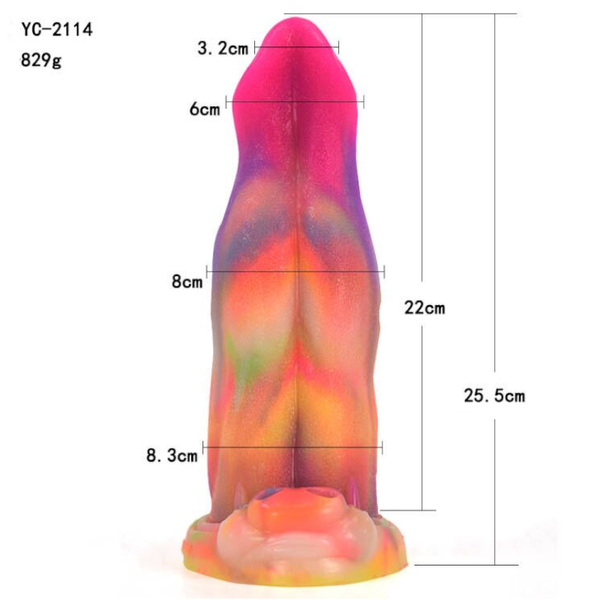 Wolf Tongue Glow In Dark 2114 Aw13 Fantasy Beast Mythical Advanced Dildo Men Women Fantasy Dildos