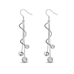 Veile Studios Women Pendant Beans Tassel Long Drop Elegant Dangle Earrings