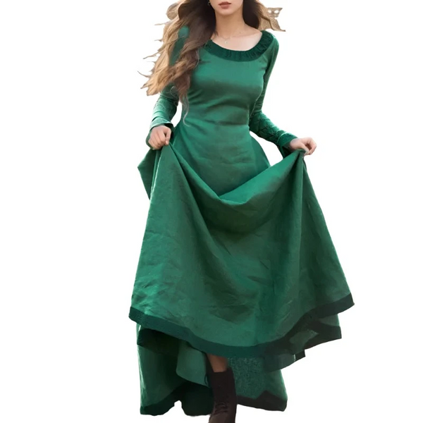 Womens Fashion Fairy Elf Dress Medieval Robe Retro Renaissance Viking Costume Anime Costumes Women