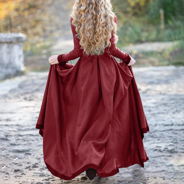 Womens Fashion Fairy Elf Dress Medieval Robe Retro Renaissance Viking Costume Anime Costumes Women