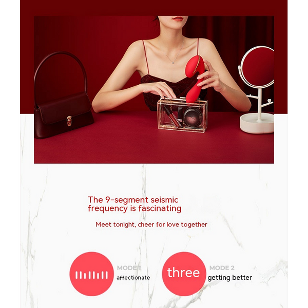 Women's Automatic Heating Sucking Clitoral Multifrequency  Silicon Red Suction s