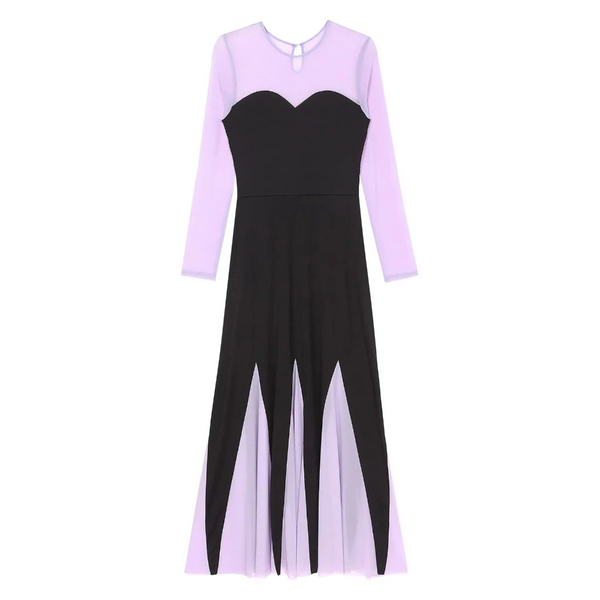 Womens Mermaid Ursula Cosplay Costume Long Sleeve A Line Maxi Dress Anime Costumes Women