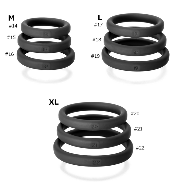 Xact Fit Silicone Rings Medium 3 Kit  Rings