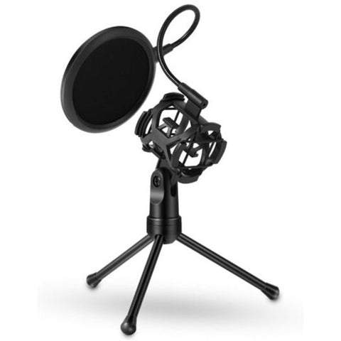 Microphones & Wireless Systems Microphone Accessories Ps 2 Patented Custom Stand With Pop Fil Jet Black