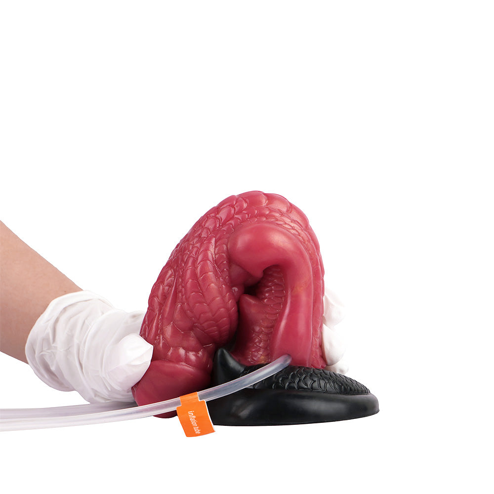 Reversing Scale Dragon Inflatable Squirting Dildo Fantasy Dildos