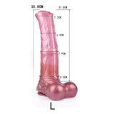 Huge 35.8Cm Squirting Thick Silicone Dildo