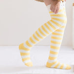 Yellow Cat Thigh Highs Socks